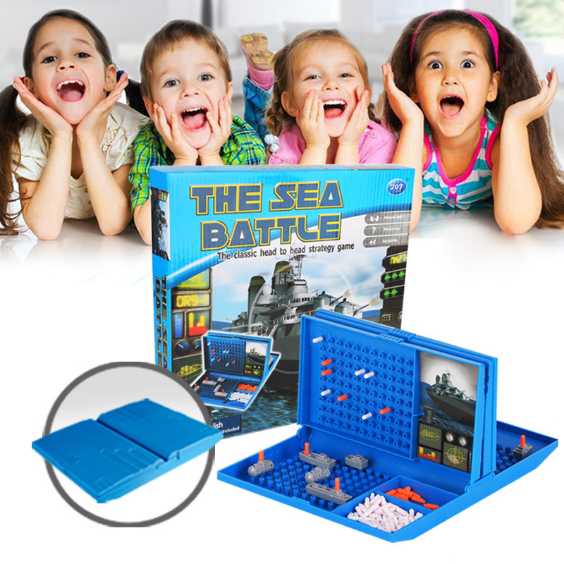 Board Game For 2 Players - Sea Battle Ship Board Game Strategy