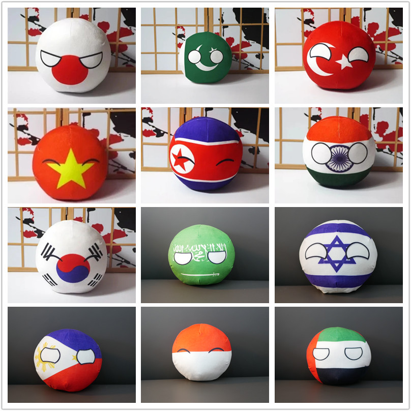 Board Game Yokohama - Countryballs Plush Doll Japan Pakistan Korea