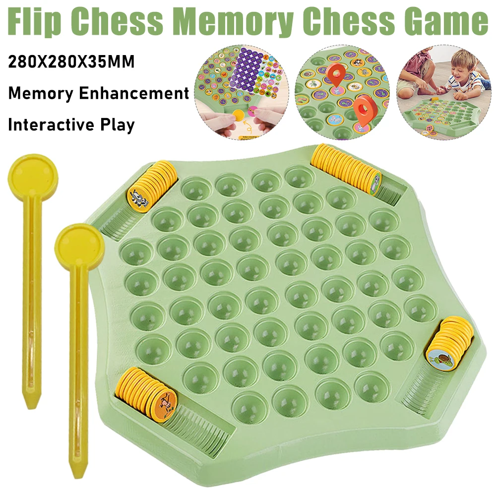 Board Game Quarto - Flip Chess Memory Board Game Kids