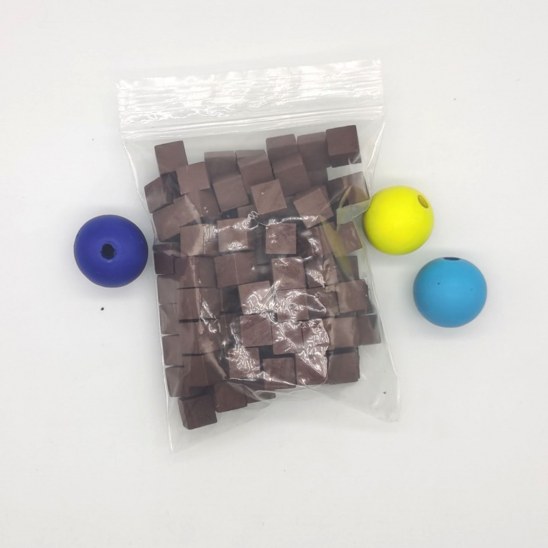 100Pcs/lots 10mm Wood Cubes Co - Board Game The Sims ulasan dan harga