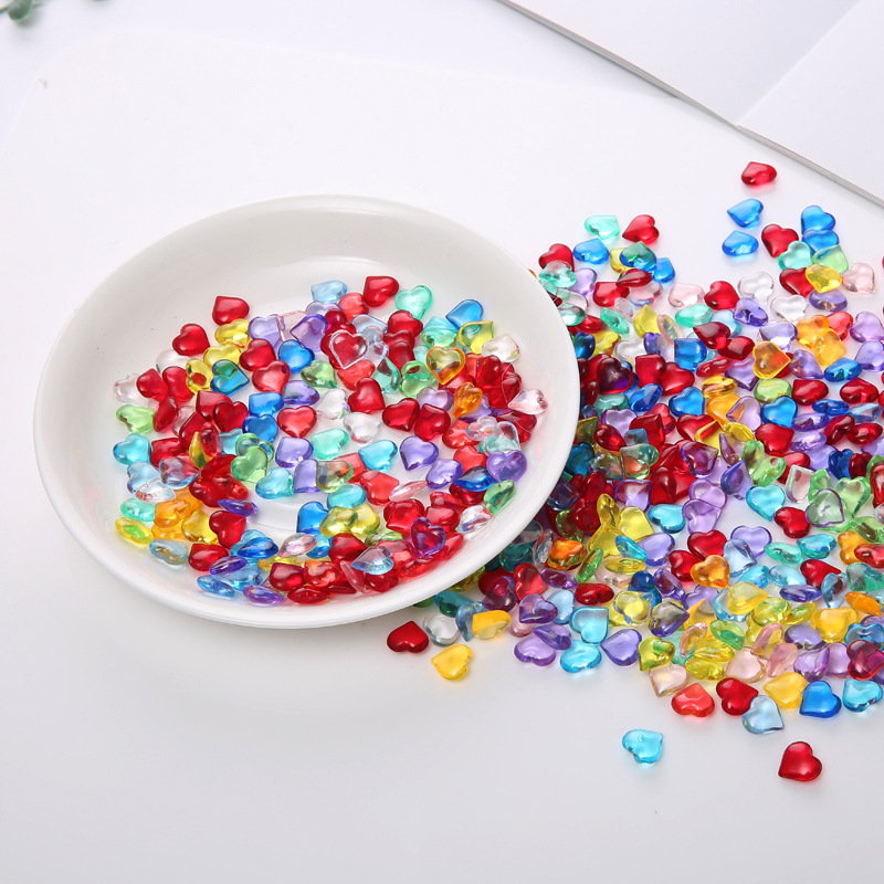 100PCS 10*4mm Heart Shape Acry - Board Game The Sims ulasan dan harga