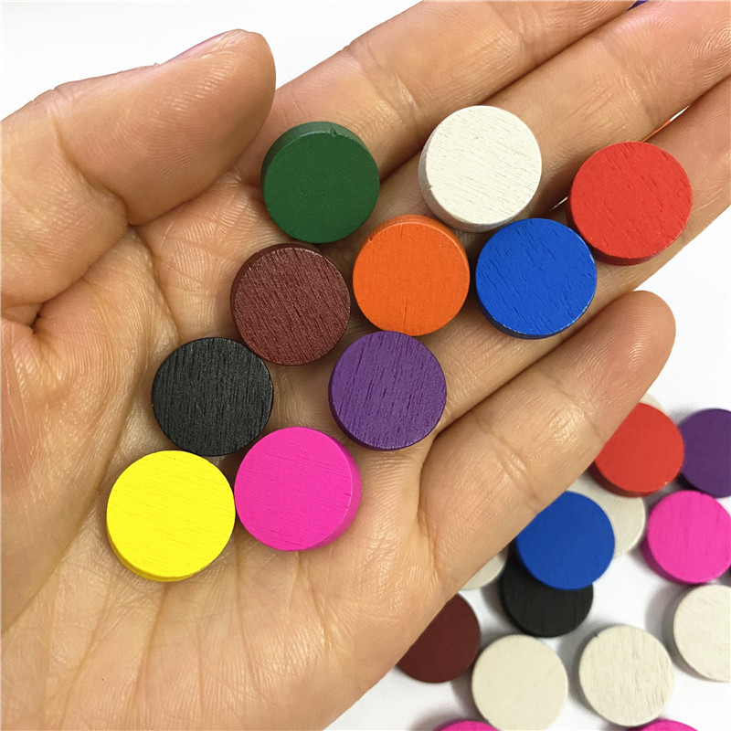 50pieces 15*5MM 11 Colors Wood - Board Game The Sims ulasan dan harga