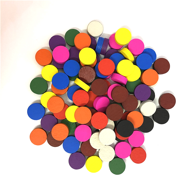 50pieces 15*5MM 11 Colors Wood - Board Game The Sims ulasan dan harga