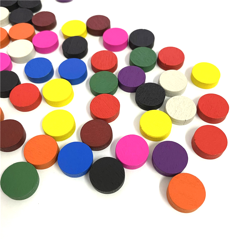 50pieces 15*5MM 11 Colors Wood - Board Game The Sims ulasan dan harga