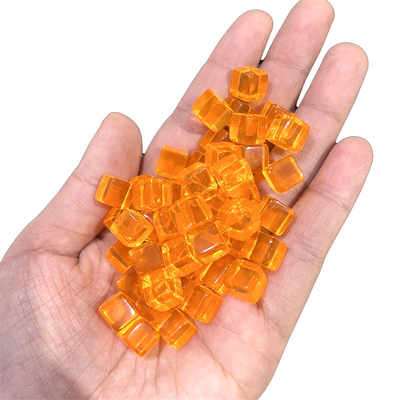 100pcs/set 8mm Clear Cube Dice - Board Game The Sims ulasan dan harga