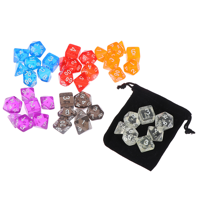 7pcs/set DnD Polyhedral Dice S - Board Game Pandemic ulasan dan harga