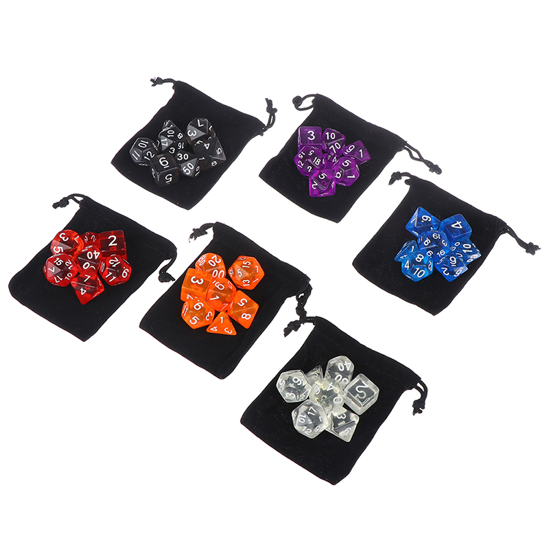 7pcs/set DnD Polyhedral Dice S - Board Game Pandemic ulasan dan harga