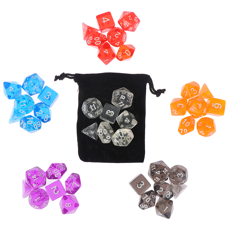 7pcs/set DnD Polyhedral Dice S - Board Game Pandemic ulasan dan harga