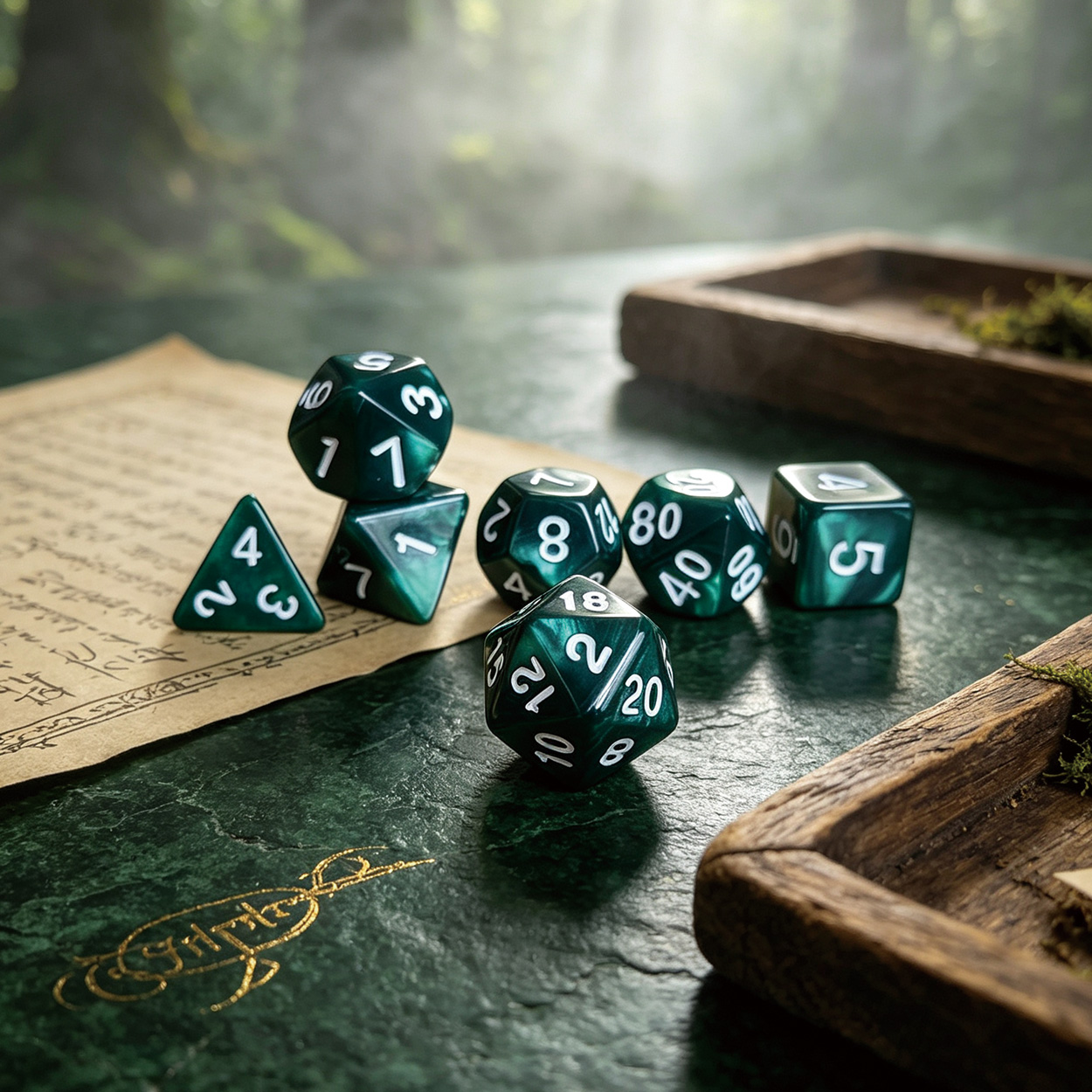 7Pcs/Set Polyhedral Marble Eff - Board Game Pandemic ulasan dan harga