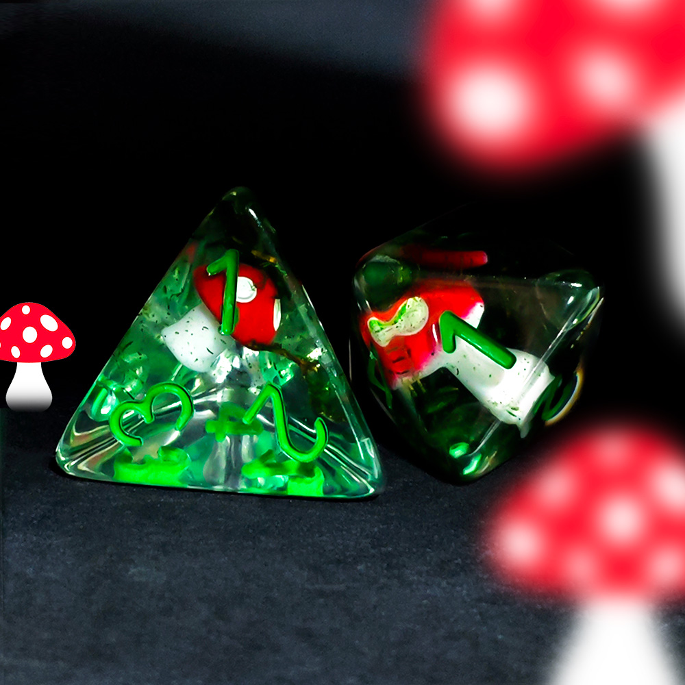7Pcs/Set DND Dice Transparent  - Board Game Rpg ulasan dan harga