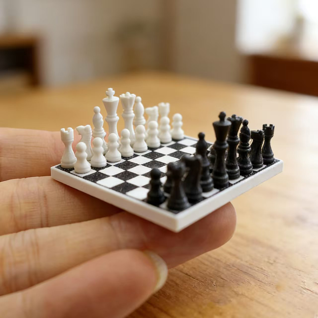 1set/Miniature black and white - Board Game Is ulasan dan harga