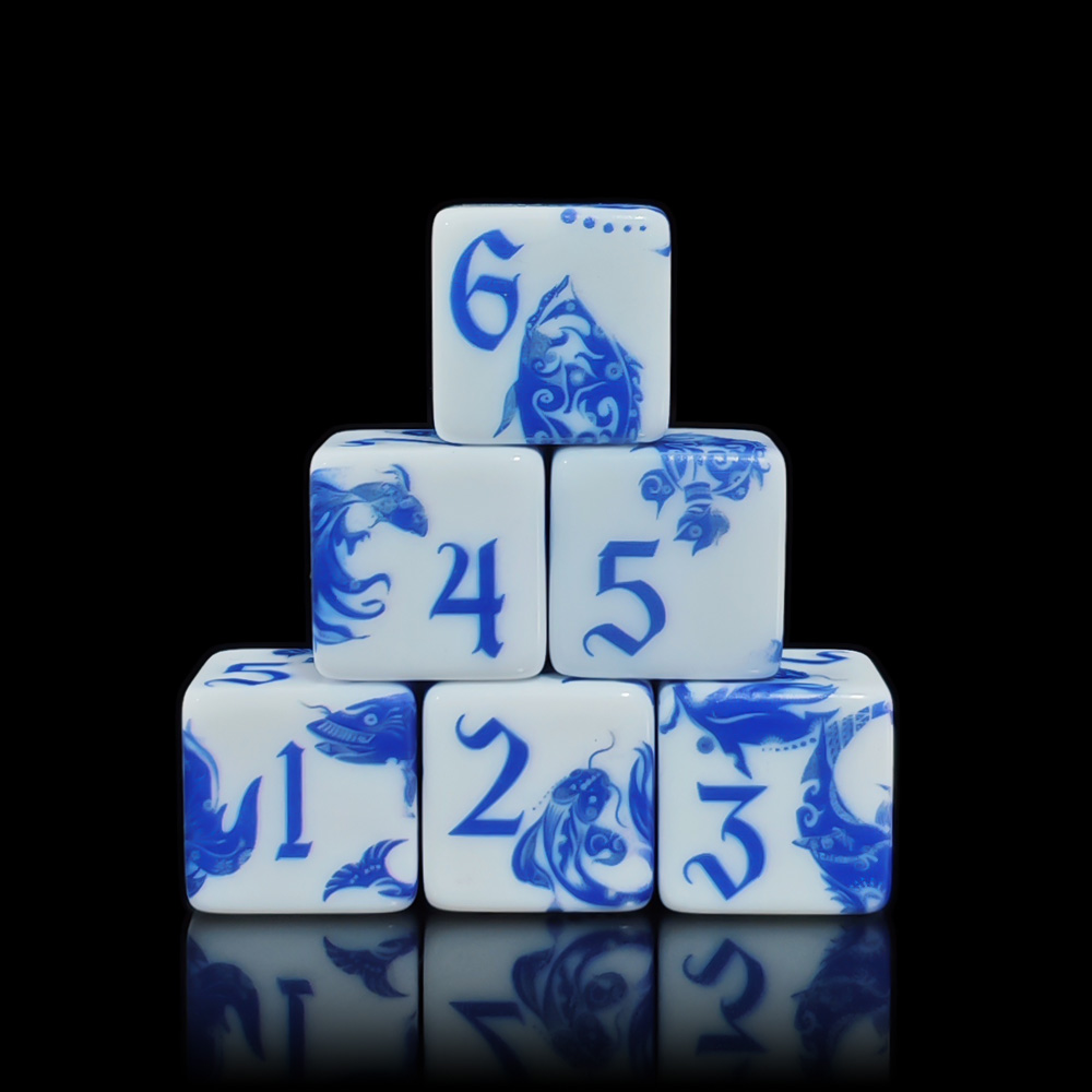 12Pcs Blue And White Porcelain - Board Game Rpg ulasan dan harga