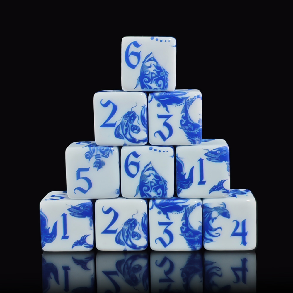 12Pcs Blue And White Porcelain - Board Game Rpg ulasan dan harga