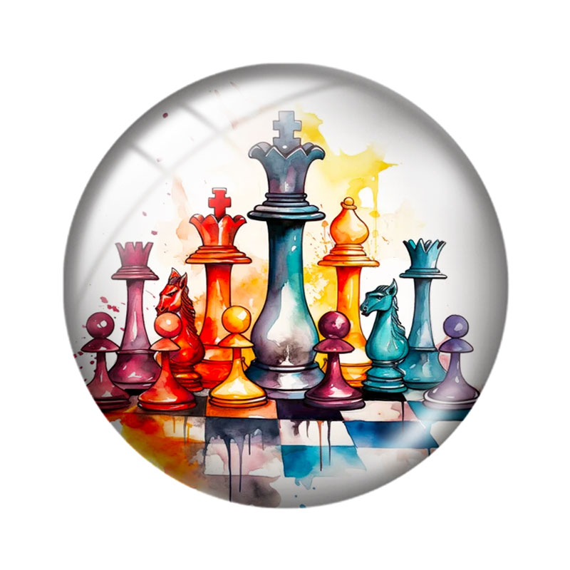 Watercolor Chess Game  12/18/2 - Board Game Is ulasan dan harga