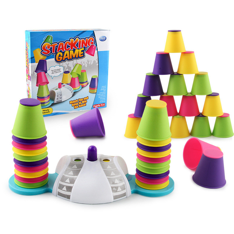 Folding Cup Stracking Game spo - Board Game Zone ulasan dan harga
