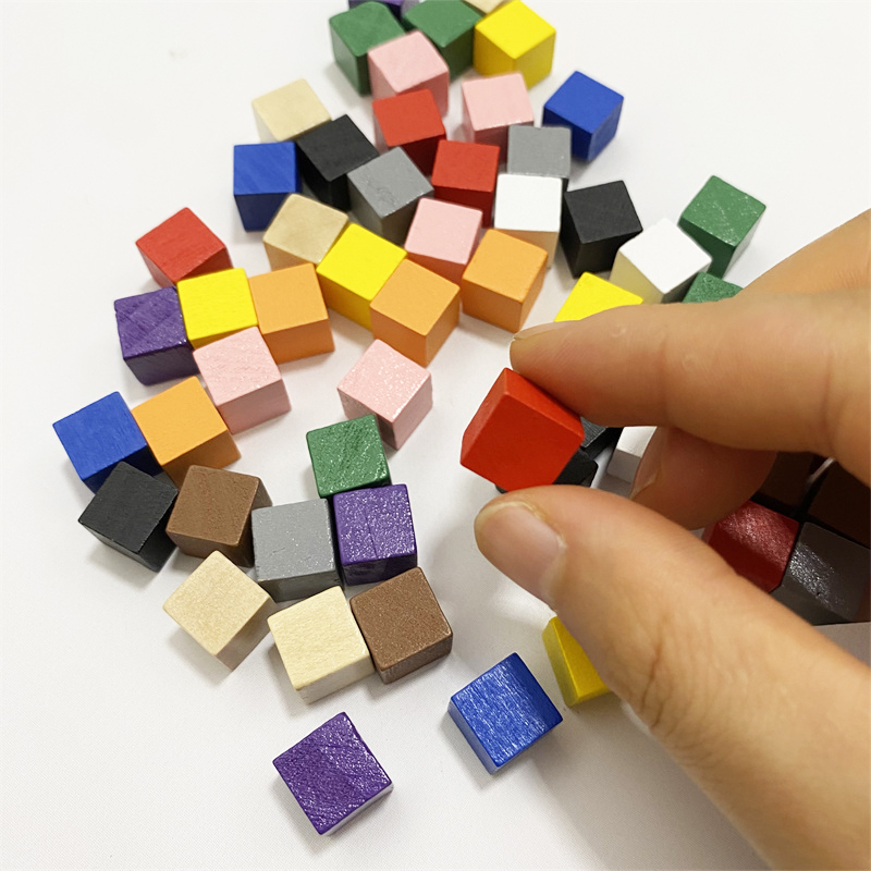 50Pcs/lots 10mm Colorful Wood  - Board Game The Sims ulasan dan harga