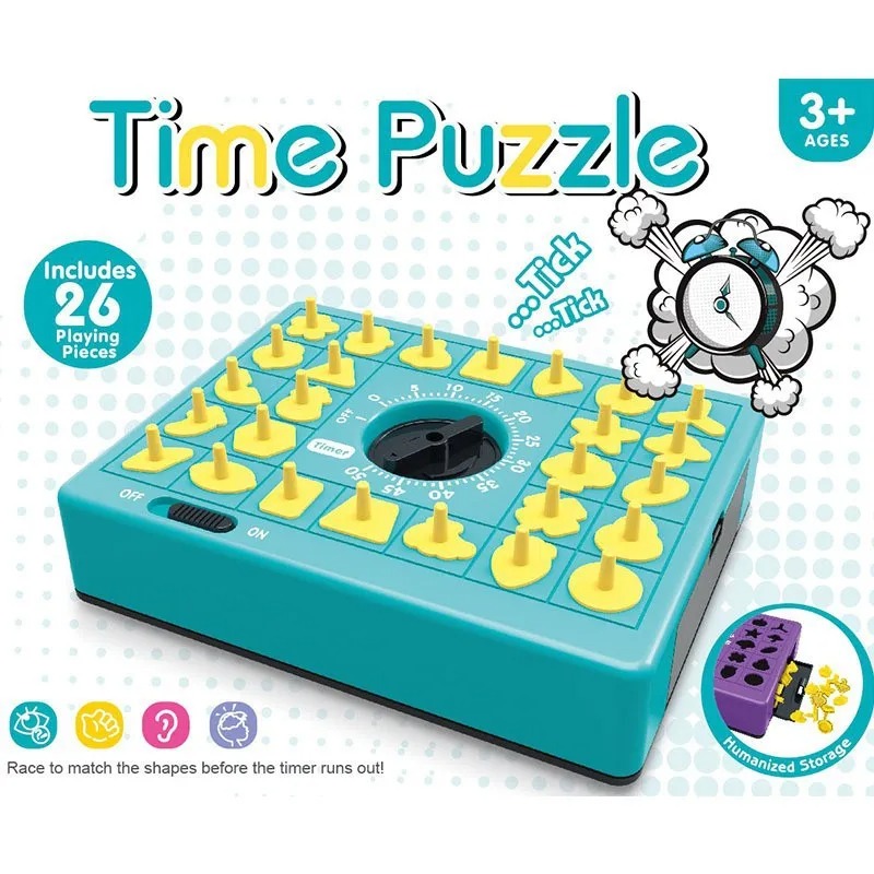 Children Time Board Puzzle Edu - Board Game Zone ulasan dan harga