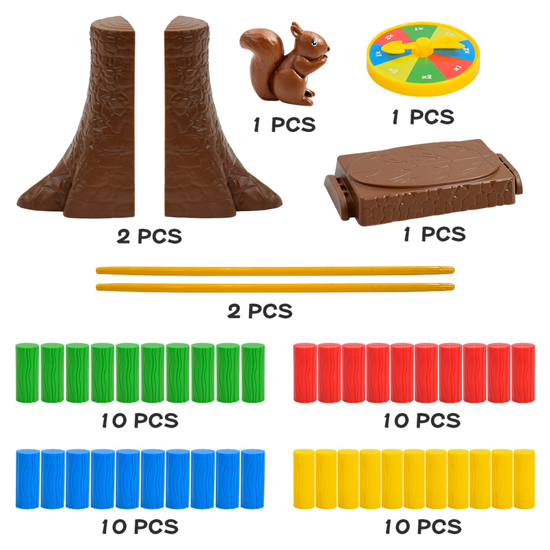 Squirrel Push Log Balance Boar - Board Game Quarto ulasan dan harga