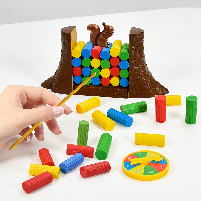 Squirrel Push Log Balance Boar - Board Game Quarto ulasan dan harga