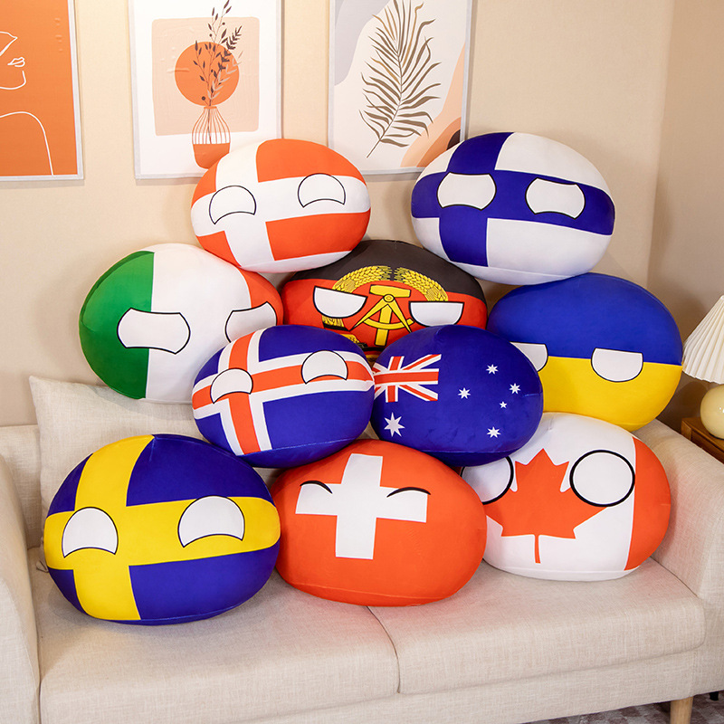 20-40cm Stuffed Polandball Pil - Board Game Yokohama ulasan dan harga