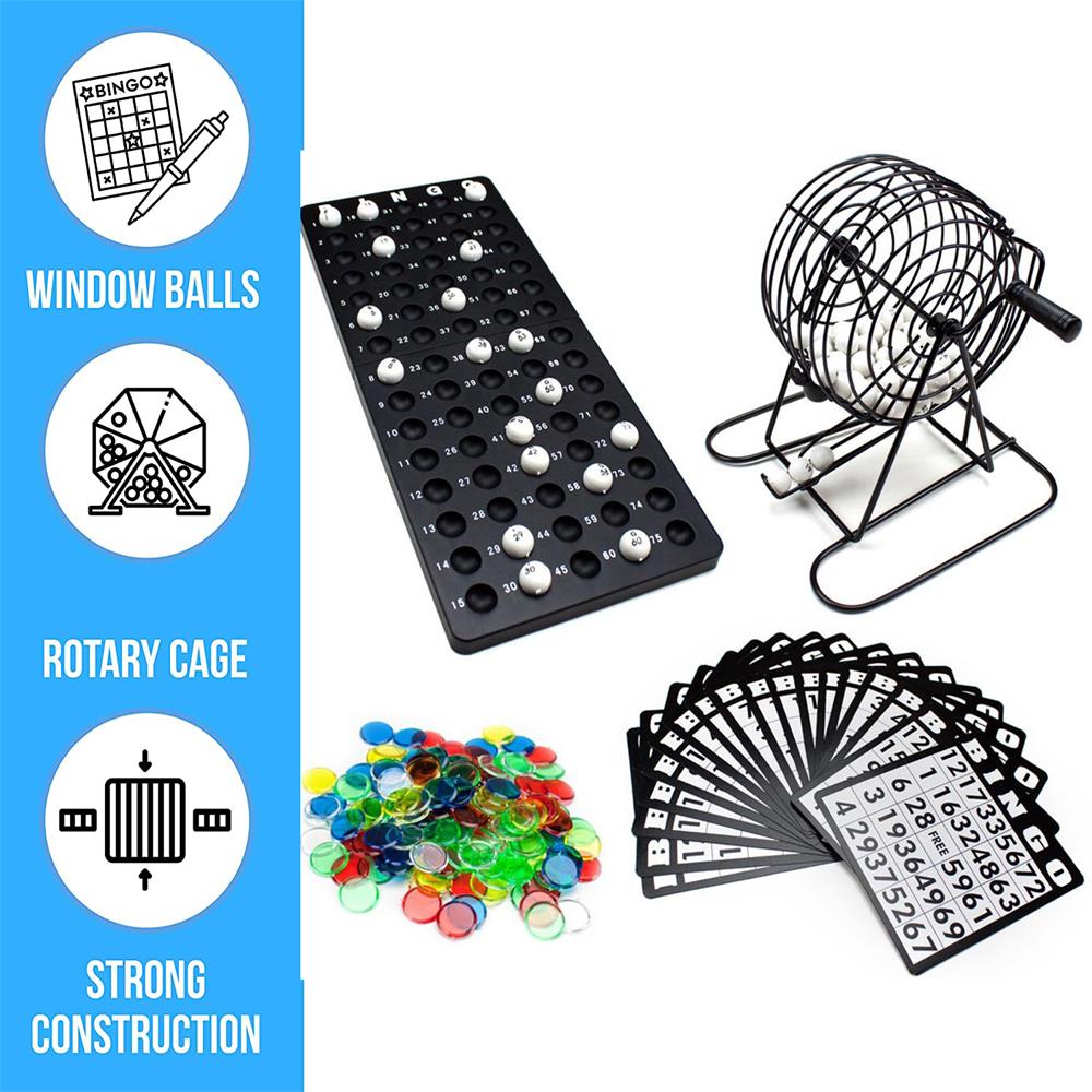 Bingo Supplies Set Metal Cage  - Board Game Zone ulasan dan harga