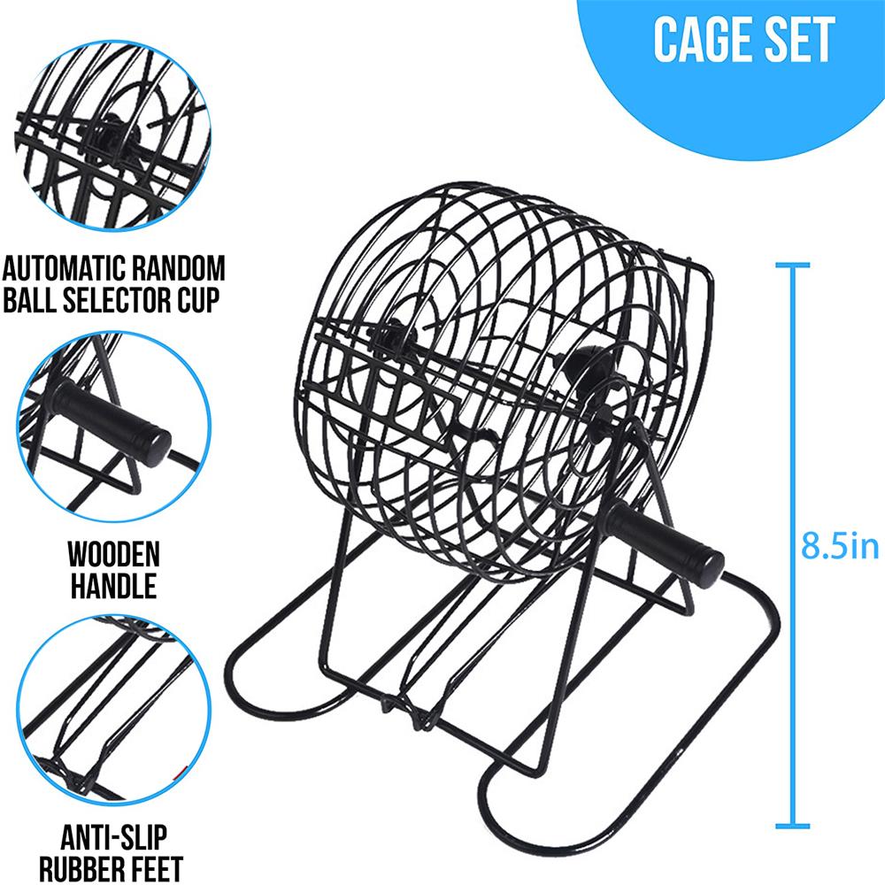 Bingo Supplies Set Metal Cage  - Board Game Zone ulasan dan harga
