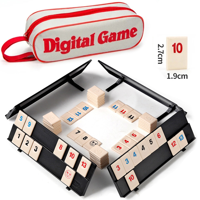 Rummy Cube Game with 4 Racks,  - Board Game Zone ulasan dan harga
