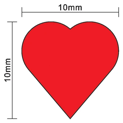 100Pcs 10mm*5mm Red Heart Shap - Board Game The Sims ulasan dan harga