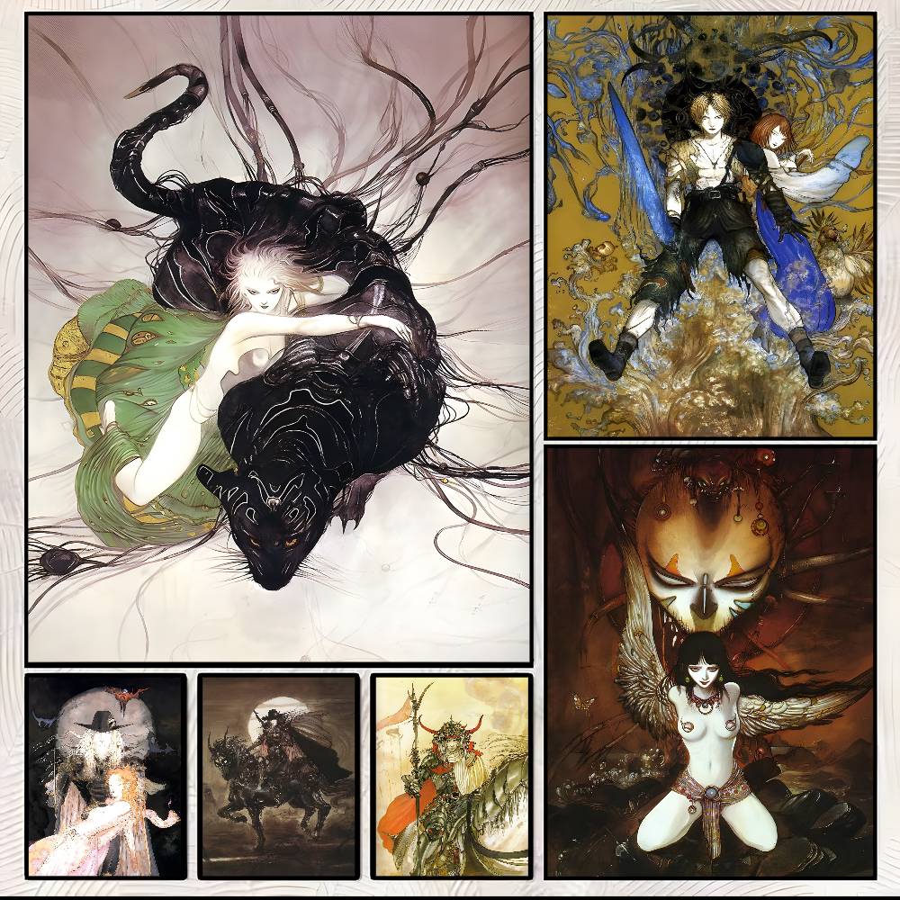 Yoshitaka Amano F-Final Fantas - Board Game Yokohama ulasan dan harga